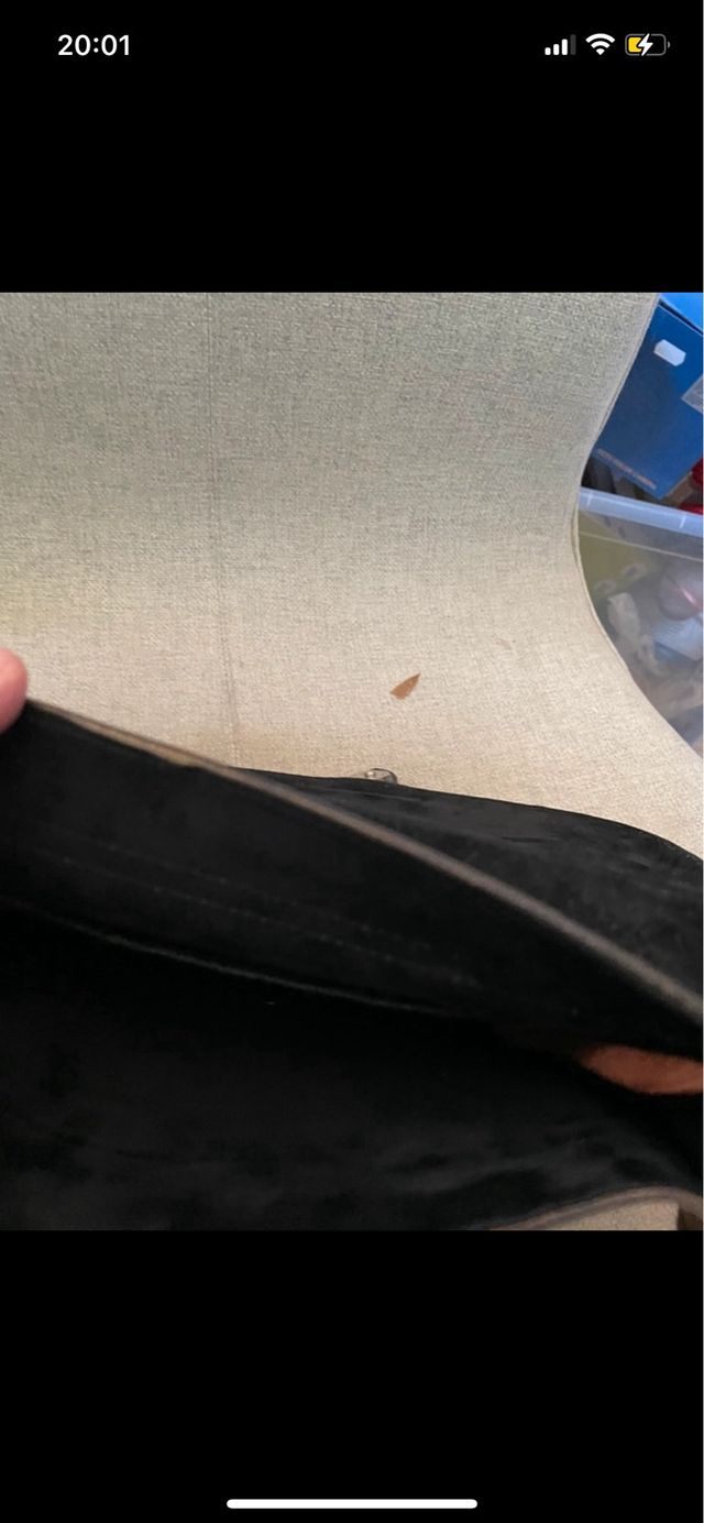 Borsa a tracolla marrone e nera