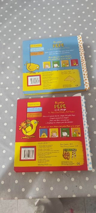 Lote 2 cuentos+ peluche de El pollo Pepe 