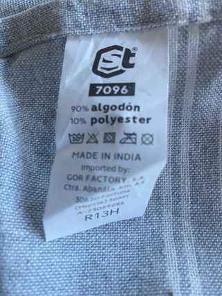 Pareo playa algodón - Gris blanco