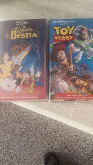VHS infantiles: Toy Story & La Bella y la Bestia