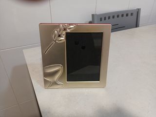 Marco fotos comunión plateado