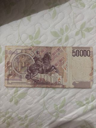 Billete 50000 Liras Italia