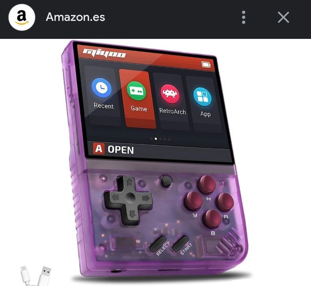 Miyoo Mini Plus - Consola Retro Púrpura