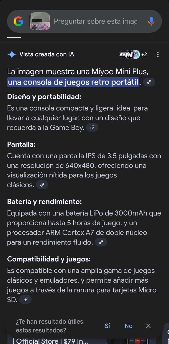 Miyoo Mini Plus - Consola Retro Púrpura