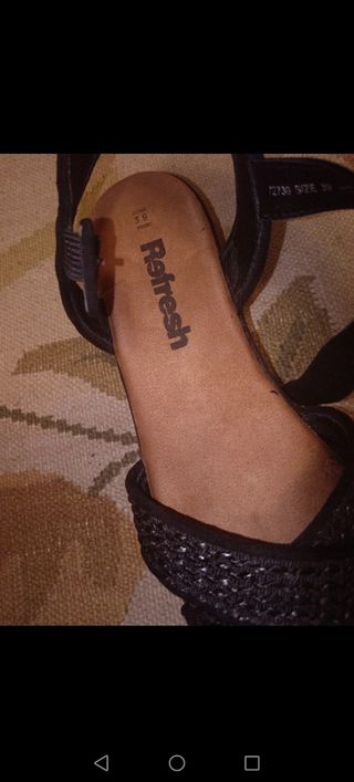 Sandalias negras plataforma