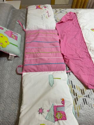 Colcha cuna bebé niña - Caperucita