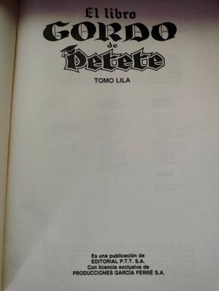 Colección completa "El Libro Gordo de Petete"