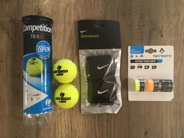 Set completo tenis principiante raqueta + accesori