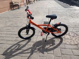 Bicicleta niño Btwin 16" naranja