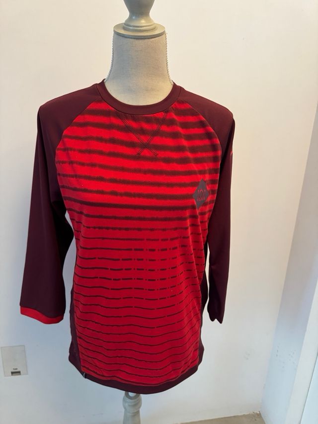 Maglia MTB Ion donna - Rosso/Bordeaux