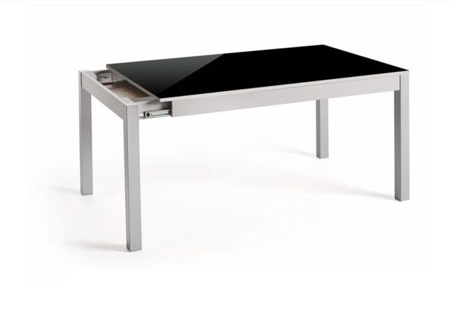 Mesa cristal negro + 6 sillas
