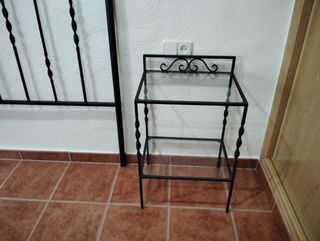 Conjunto dormitorio de forja negro