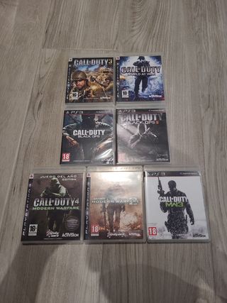 Lote de juegos Call of Duty PS3