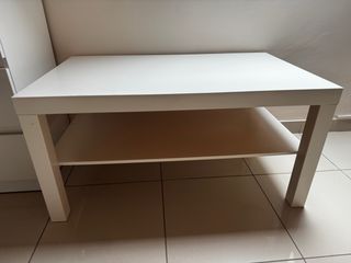 Mesa centro blanca - madera