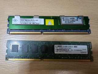 RAM DDR3 8GB - Apacer y HP