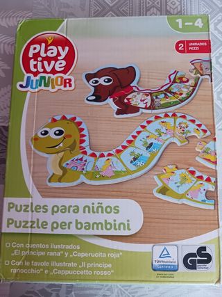 Puzzle madera Playtive Junior 2x12 piezas