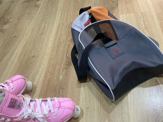 Patines rosa + bolsa