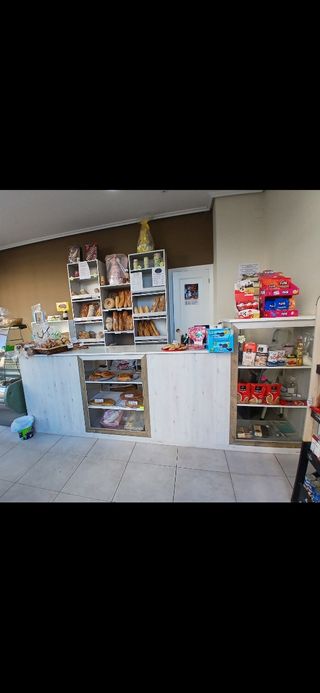 Mostrador comercio - Madera y cristal