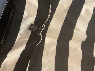 Vestido tubo rayas blanco-negro