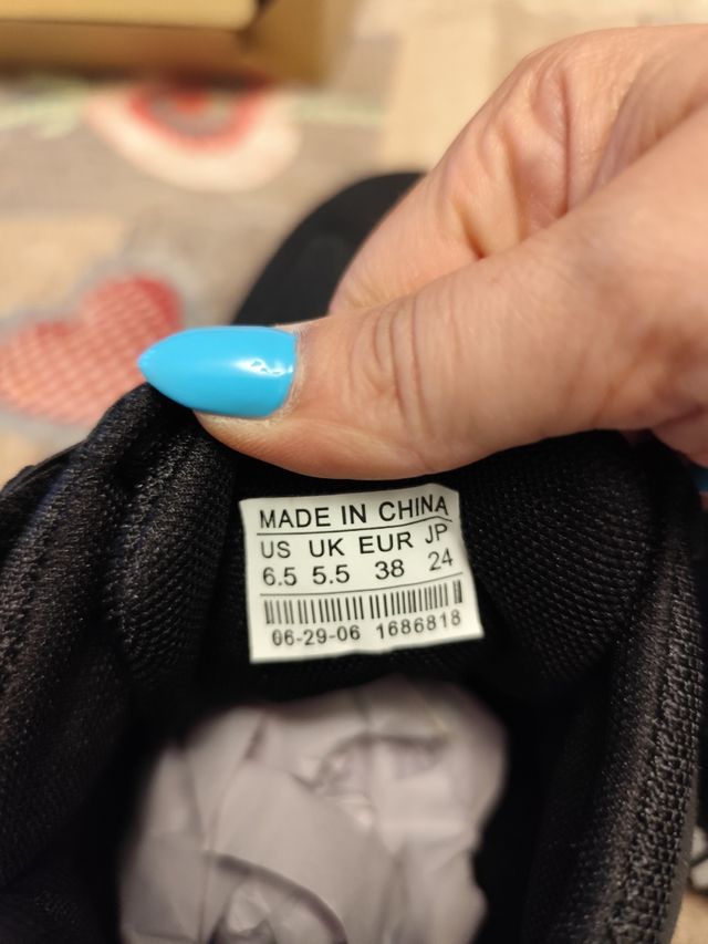 Zapatillas boxeo negras nº 38