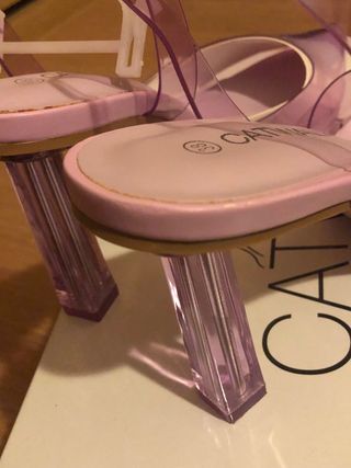 Zapatos Catwalk rosa, talla 38