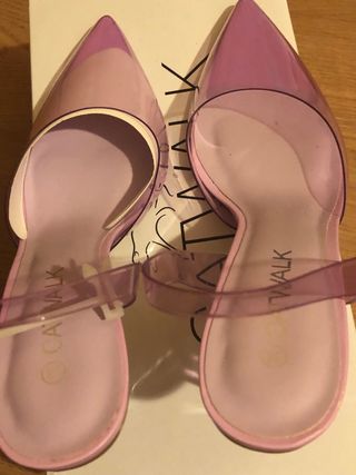Zapatos Catwalk rosa, talla 38