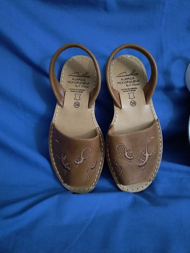 Sandalias Avarca Menorquina Piel 38