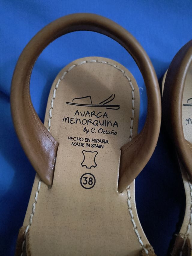 Sandalias Avarca Menorquina Piel 38