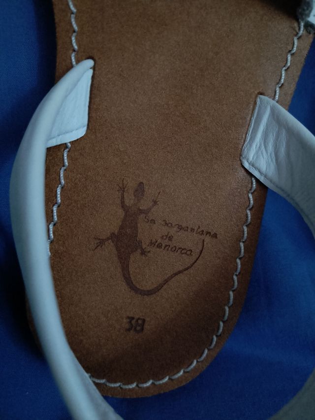 Sandalias Avarca Menorquina Piel 38