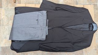 Chaqué clásico gris y negro