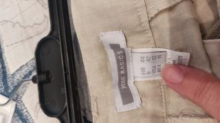Pantalones Mango beige mujer