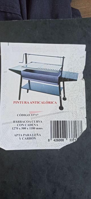 Barbacoa curva con cadena - 33717
