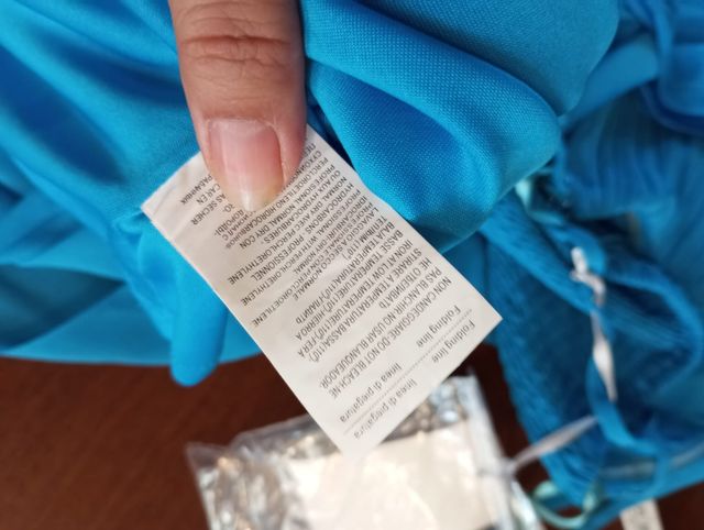 Vestito lungo turchese tg.44