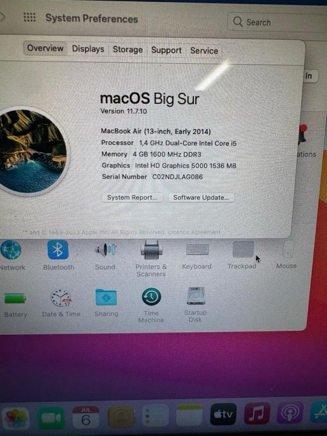 MacBook Air 2014 - i5 4GB RAM