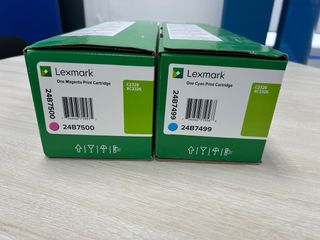 Tóner original Lexmark Cian y Magenta