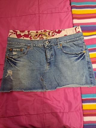 Minifalda vaquera Ra Re - azul