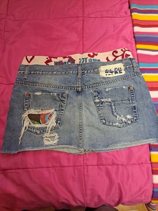 Minifalda vaquera Ra Re - azul