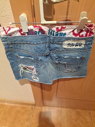 Minifalda vaquera Ra Re - azul