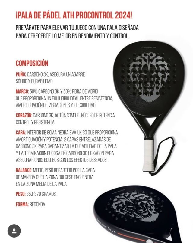 Pala Pádel ATH Procontrol