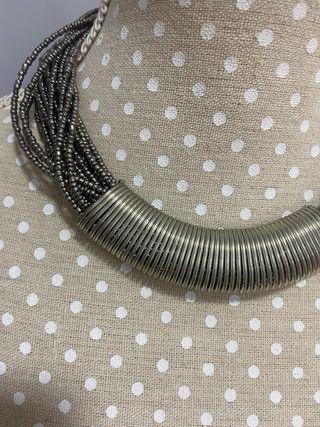 Collar gris plata - Gargantilla