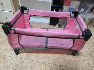 Cuna viaje rosa bebé