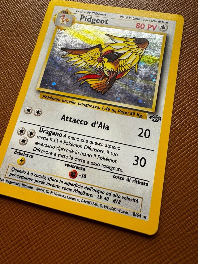 Carta Pokémon Pidgeot old