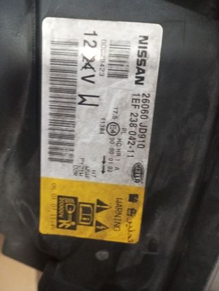Optica izquierda Nissan Qashqai J10 Xenon