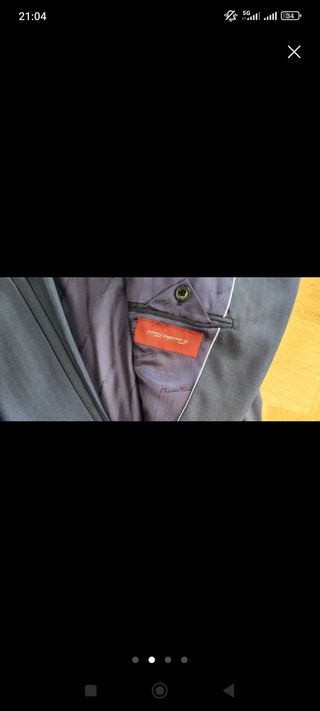 Traje Emidio Tucci - Azul y Gris