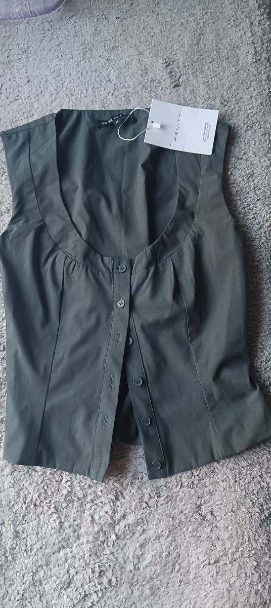 Top Corsetto Penity Verde Oliva Tg S