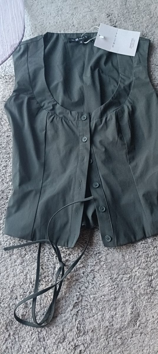 Top Corsetto Penity Verde Oliva Tg S