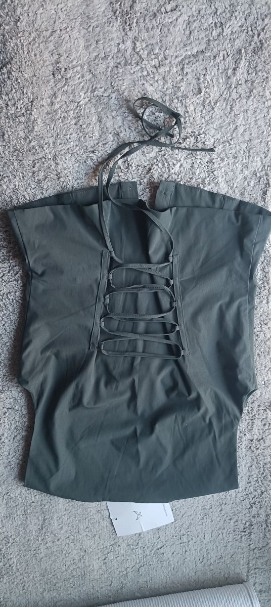 Top Corsetto Penity Verde Oliva Tg S