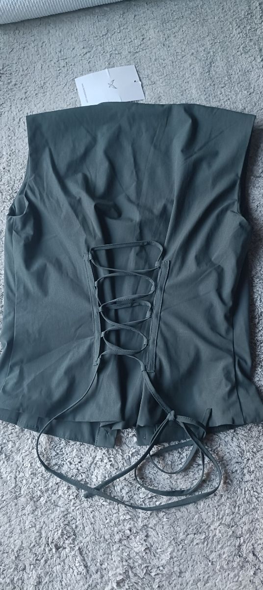 Top Corsetto Penity Verde Oliva Tg S