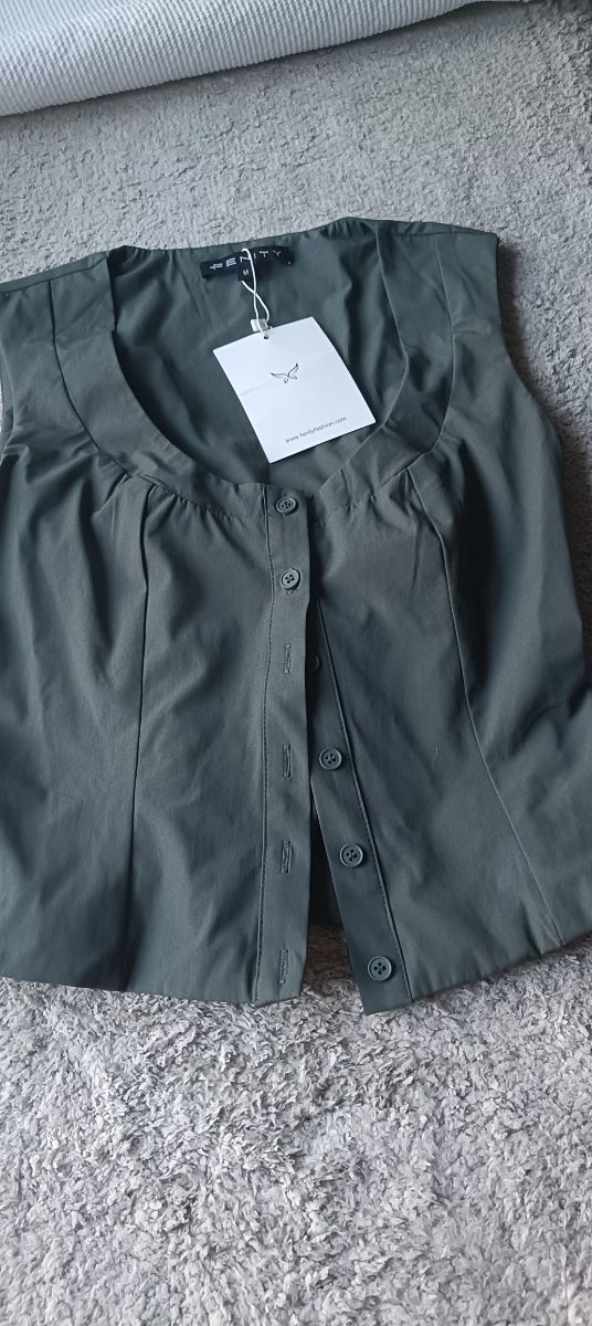 Top Corsetto Penity Verde Oliva Tg S