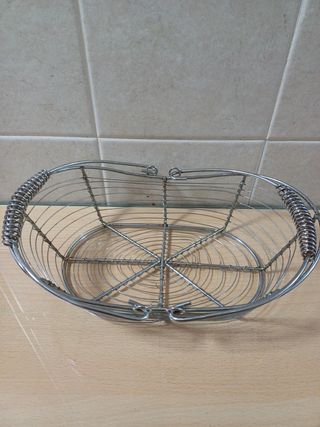 Cesta frutero metalica vintage
